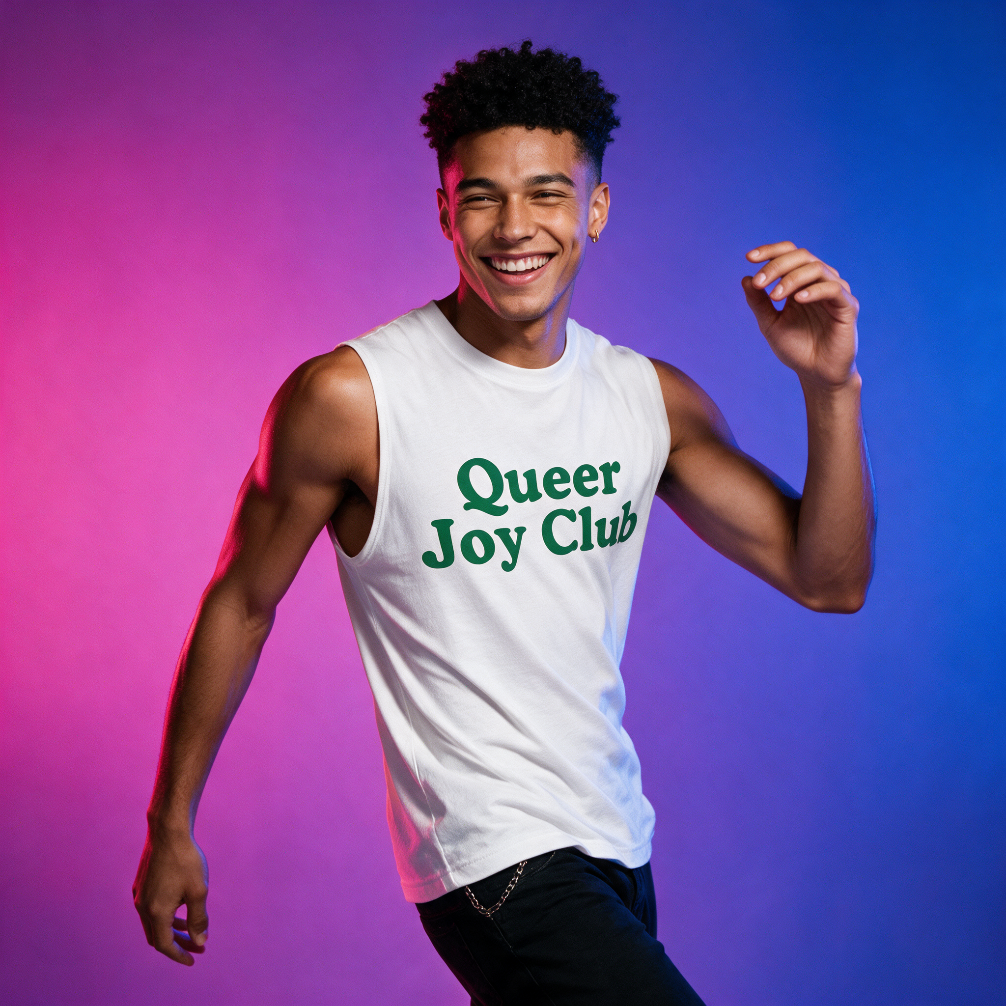 Queer Quotes: Queer Joy Club | Muscle Tee