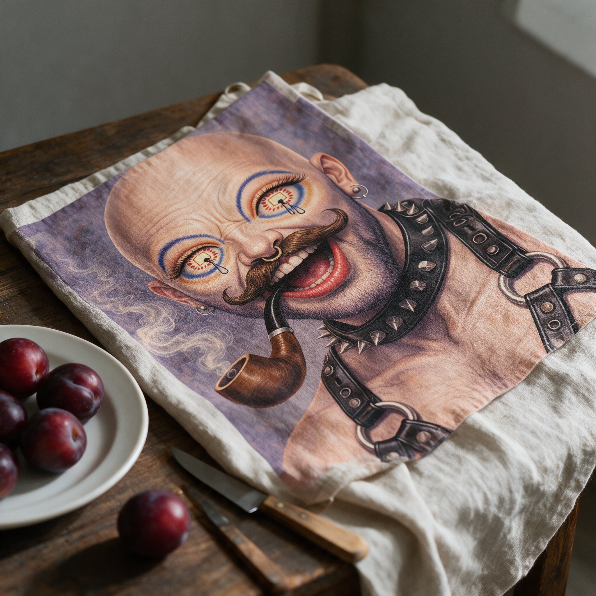 Icons on Acid: Smoke & Sin | Tea Towels