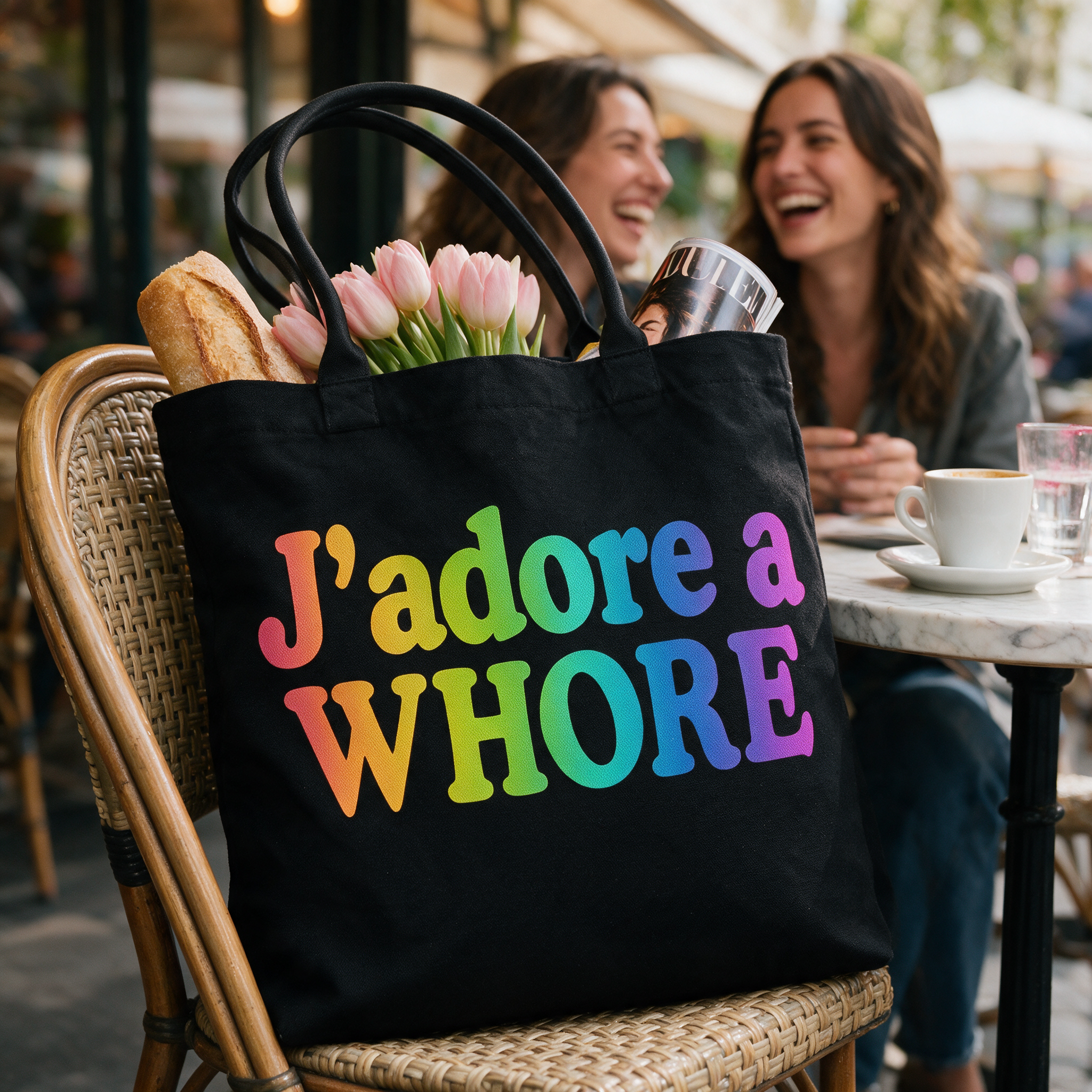 Tote Bag | Queer Quotes: J'adore A Wh*re