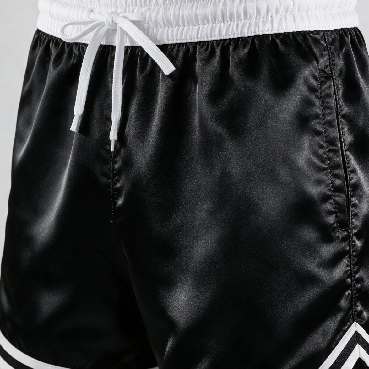 Classic Stripe Trim Basketball Shorts