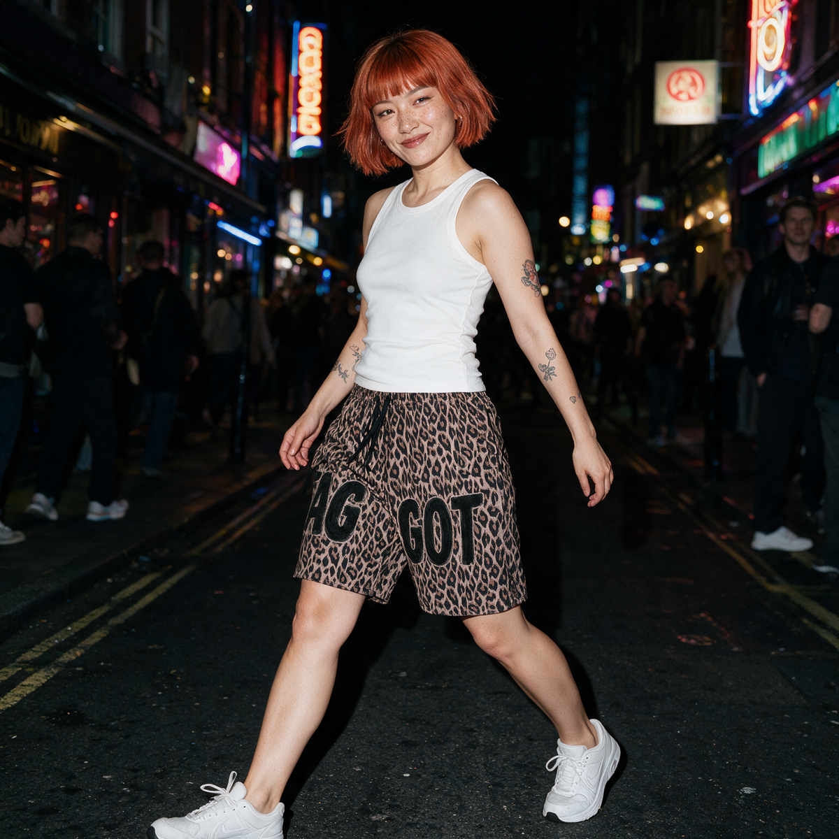 F*GGOT | Unisex Heavyweight Leopard Drawstring Shorts