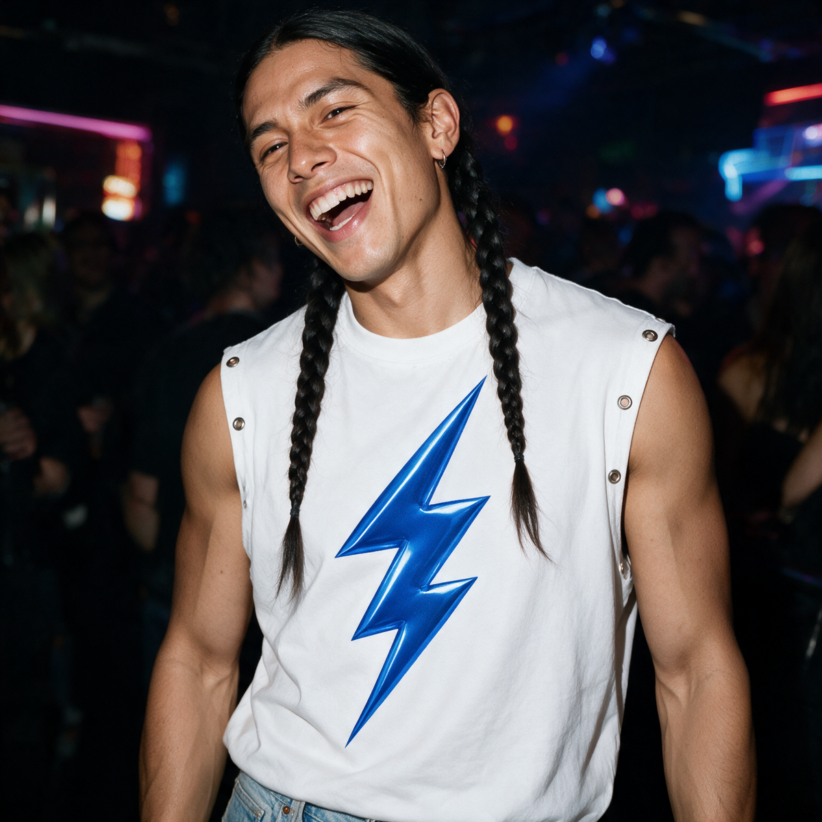 Electric Queer | Distressed Grommet Eyelet Tank Top