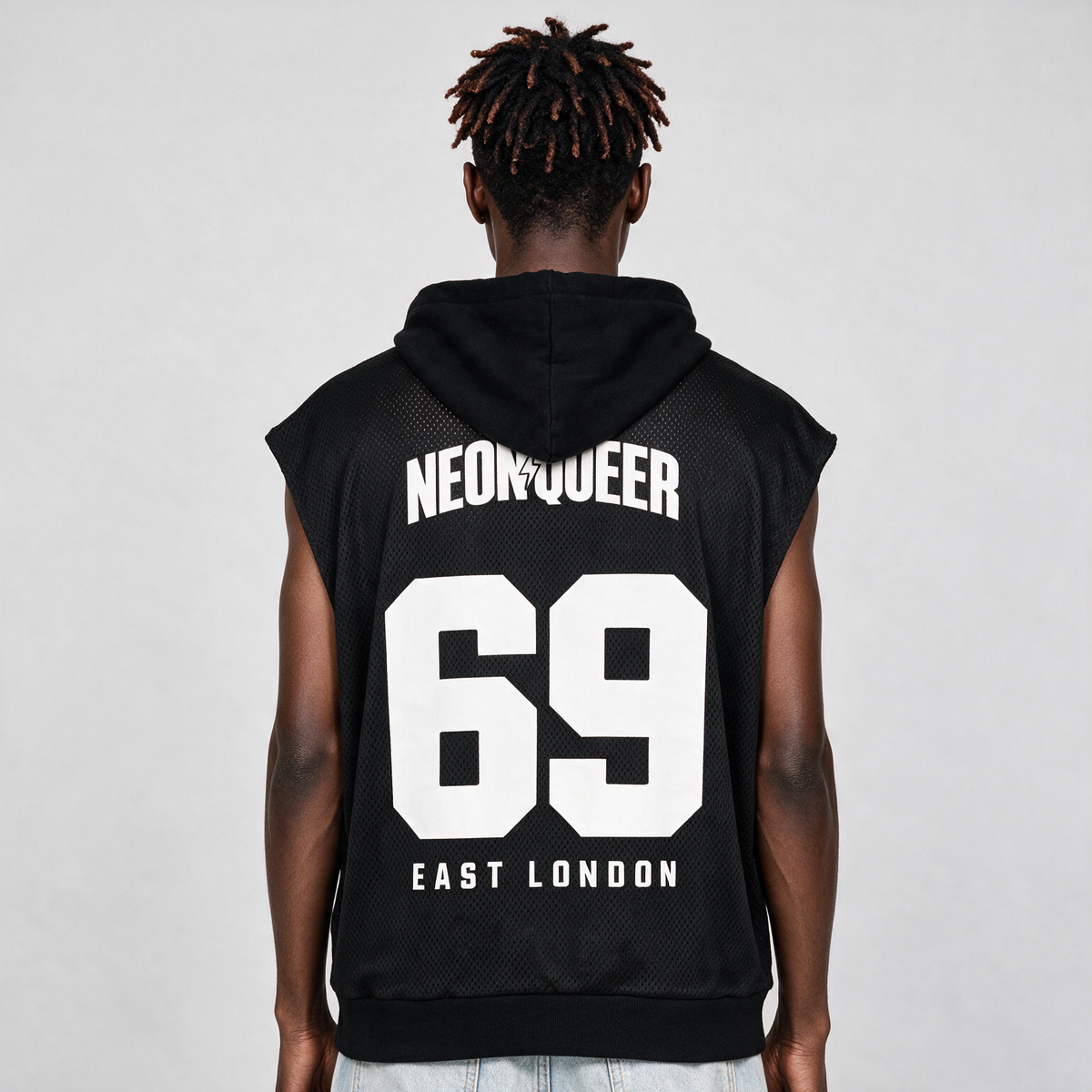 69’er | Panel Mesh Sleeveless Hoodie