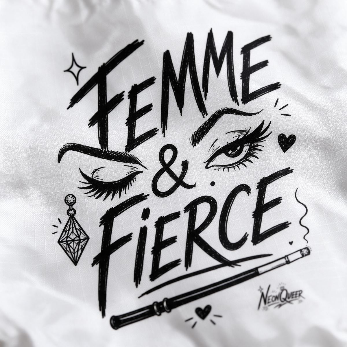 Femme & Fierce | Parachute Shopping Bag