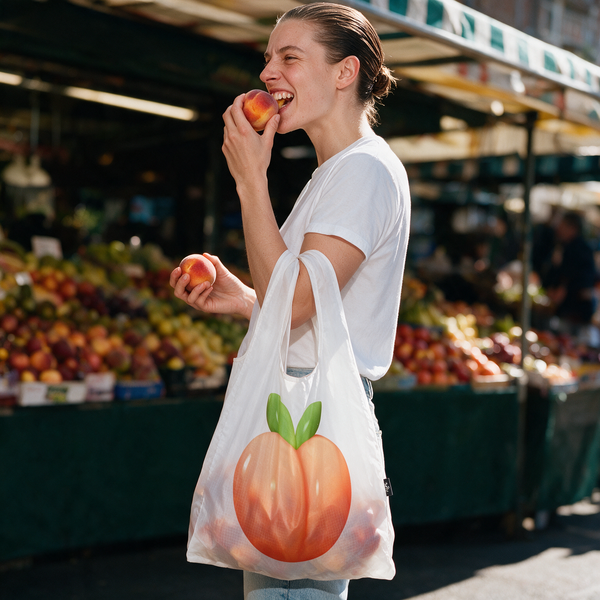 Peachy | Parachute Shopping Bag