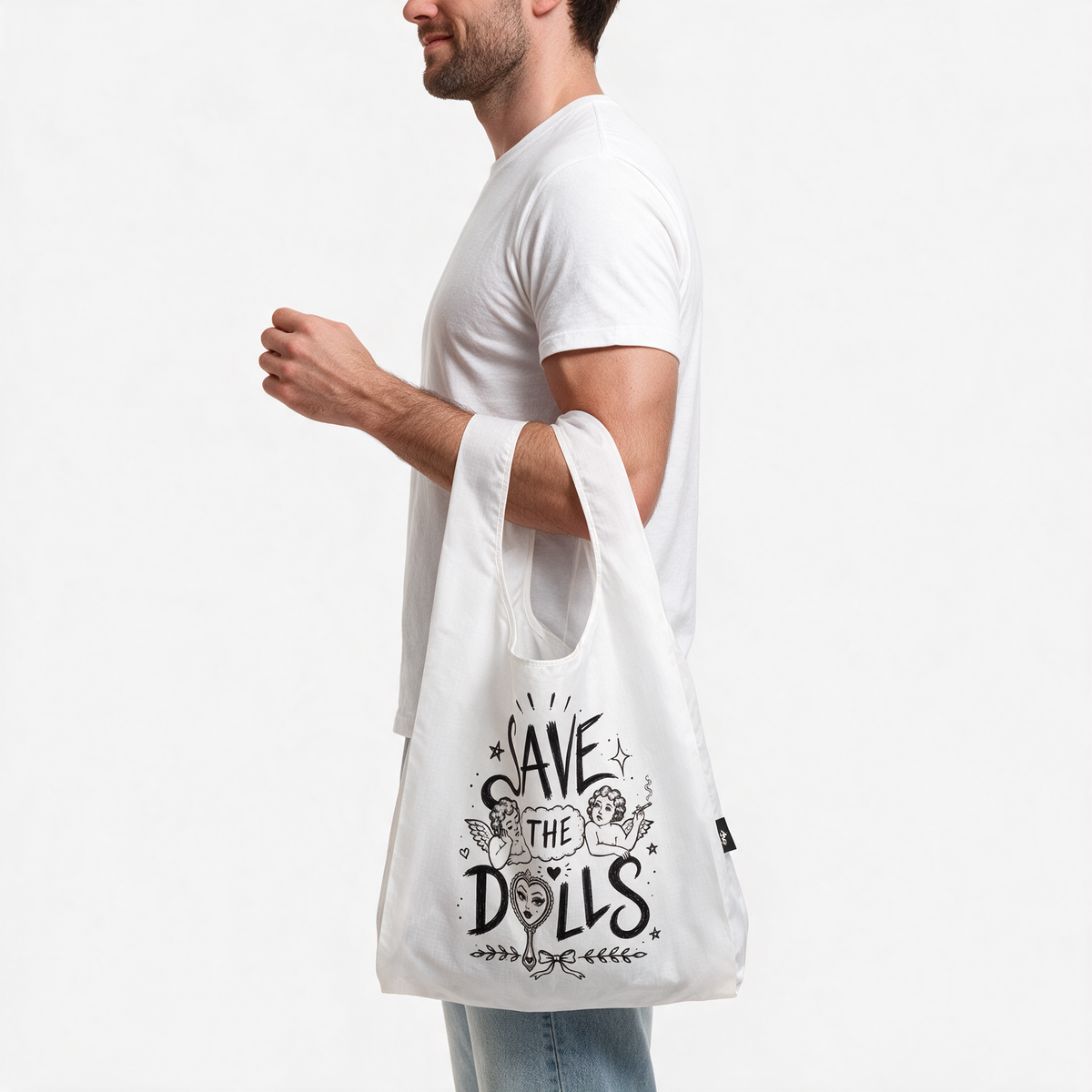 Save The Dolls | Parachute Shopping Bag