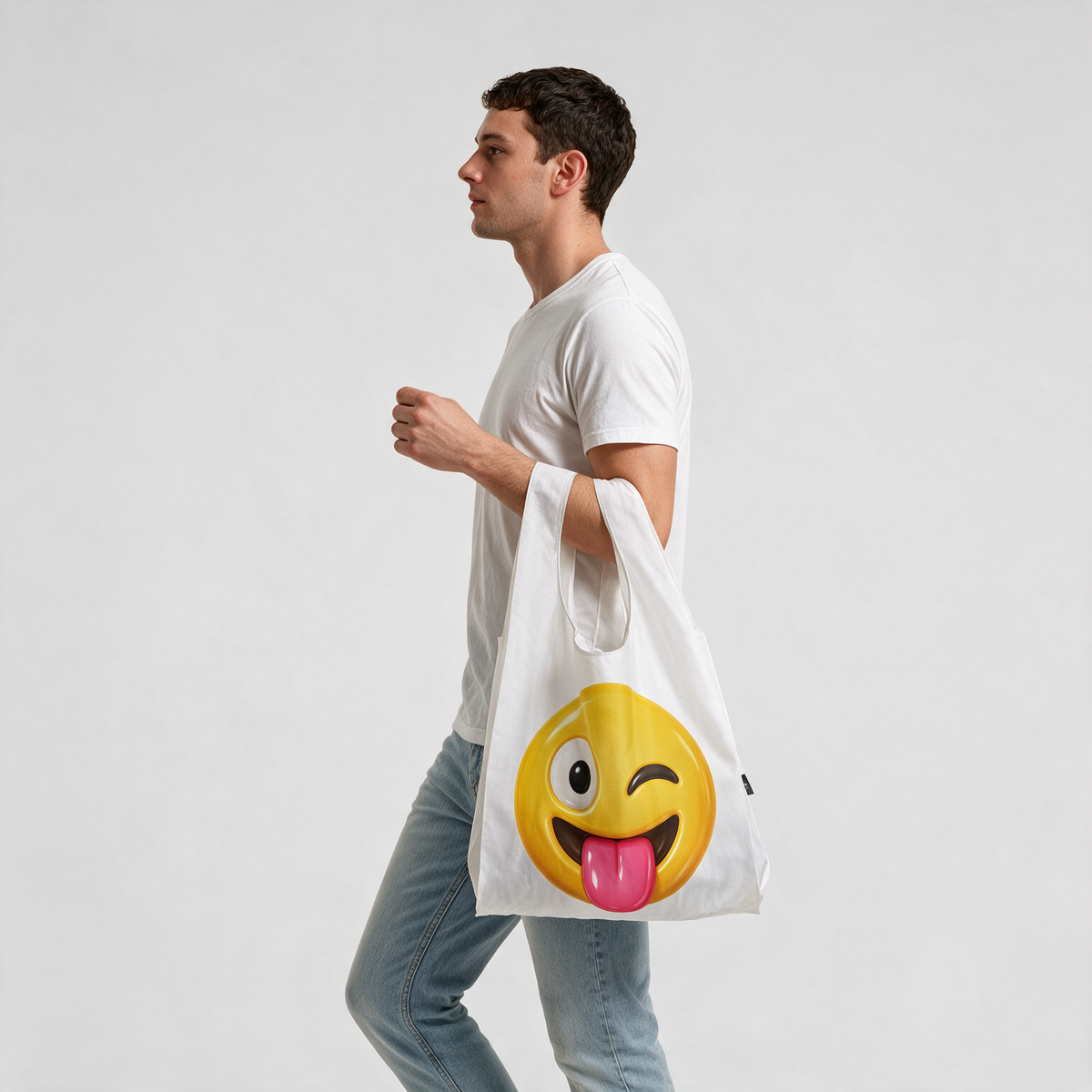 Crazy Tongue | Parachute Shopping Bag