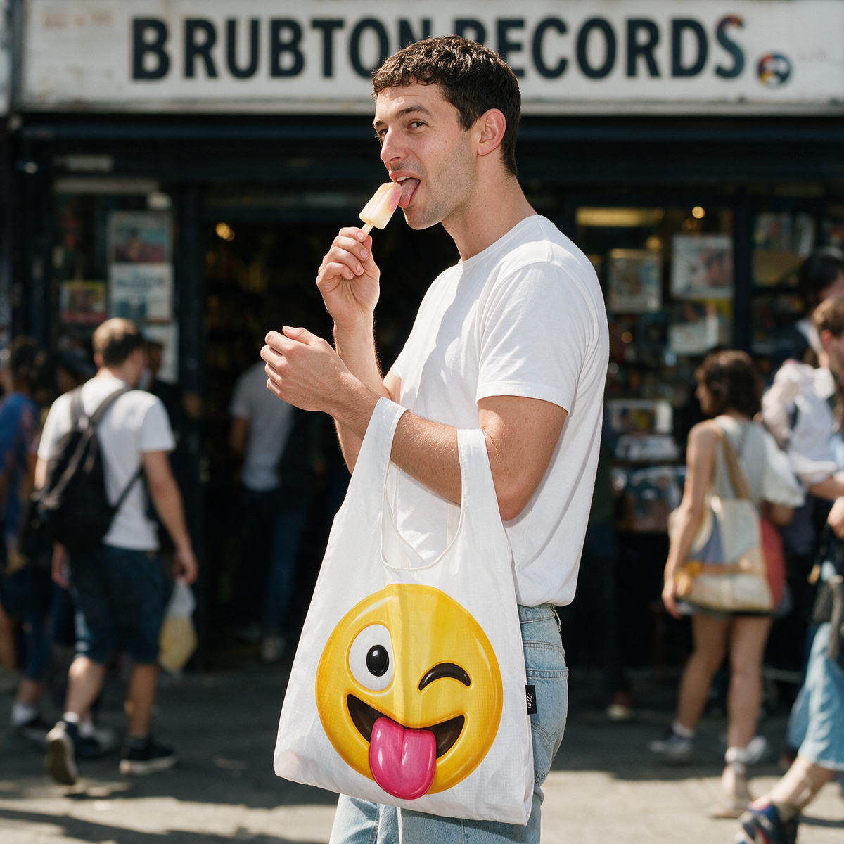 Crazy Tongue | Parachute Shopping Bag