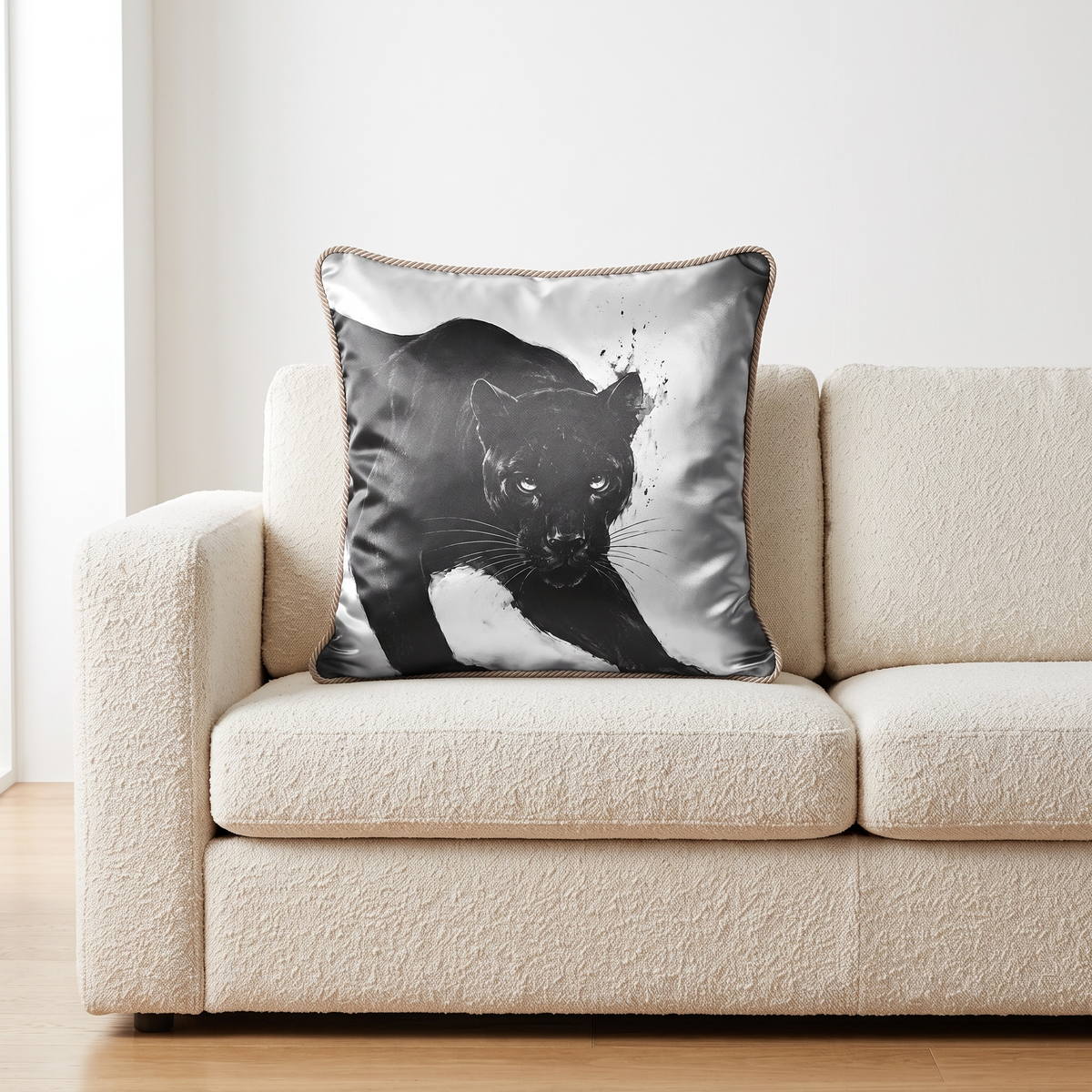 Black Panther (Head) | Silk Cushion