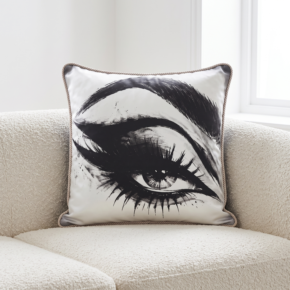 Side Eye (Left) | Silk Cushion