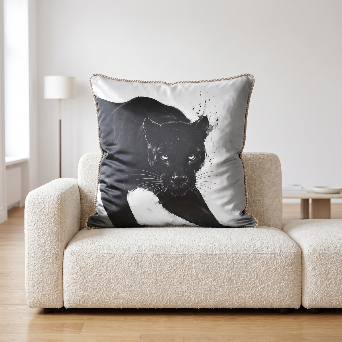 Black Panther (Head) | Silk Cushion