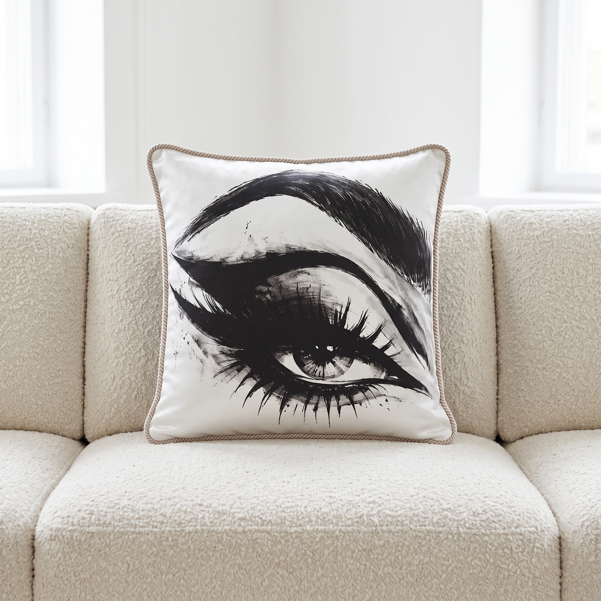 Side Eye (Left) | Silk Cushion