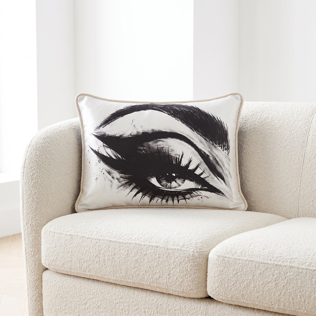 Side Eye (Left) | Silk Cushion