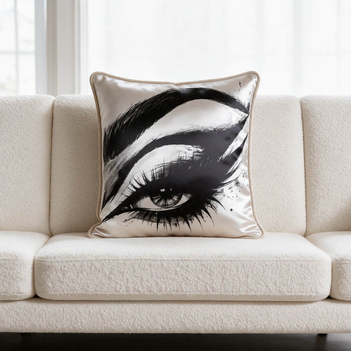 Side Eye (Right) | Silk Cushion