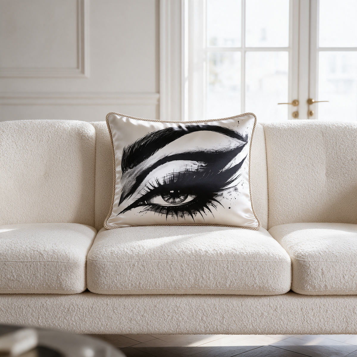 Side Eye (Right) | Silk Cushion