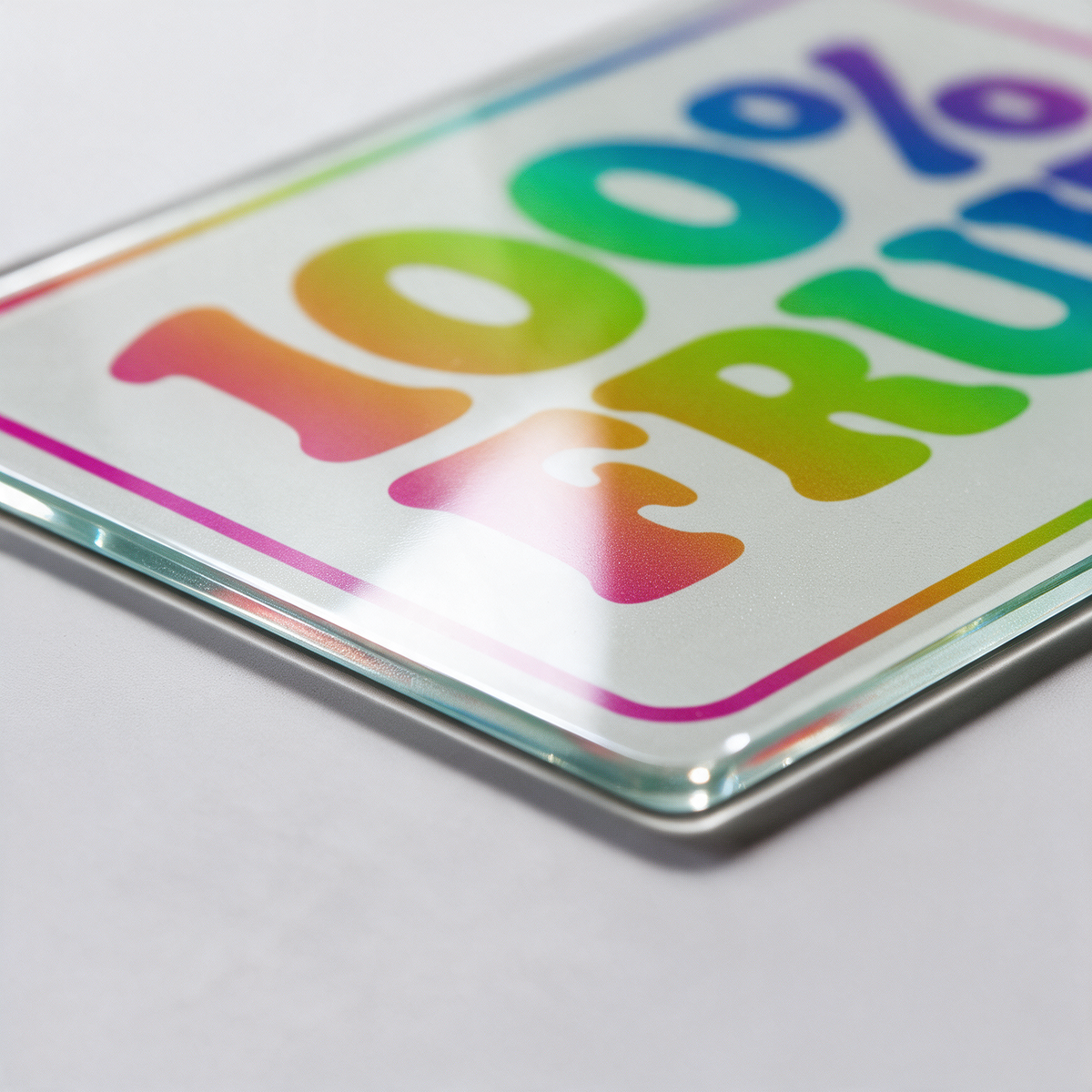 100% Fruit Rainbow | Glass Chopping Board