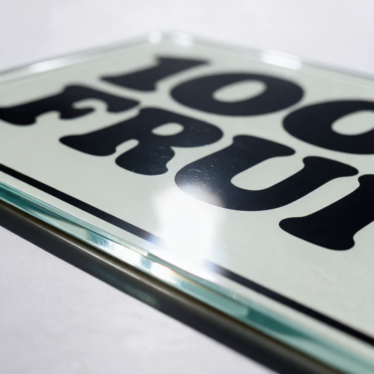 100% Fruit Mono | Glass Chopping Board