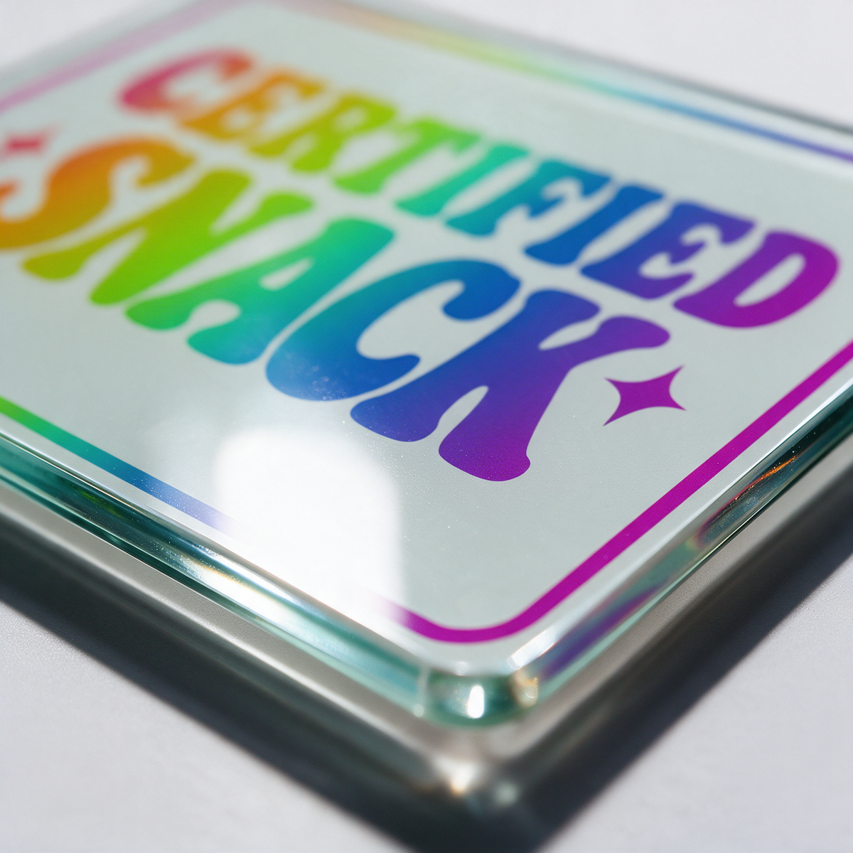 Certified Snack Rainbow | Glass Chopping Board