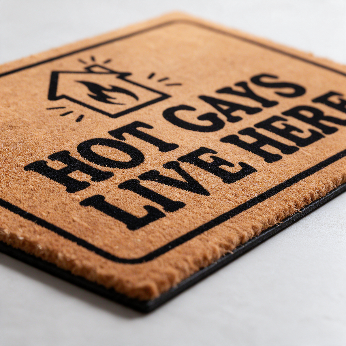 Hot Gays Live Here | Door Mat