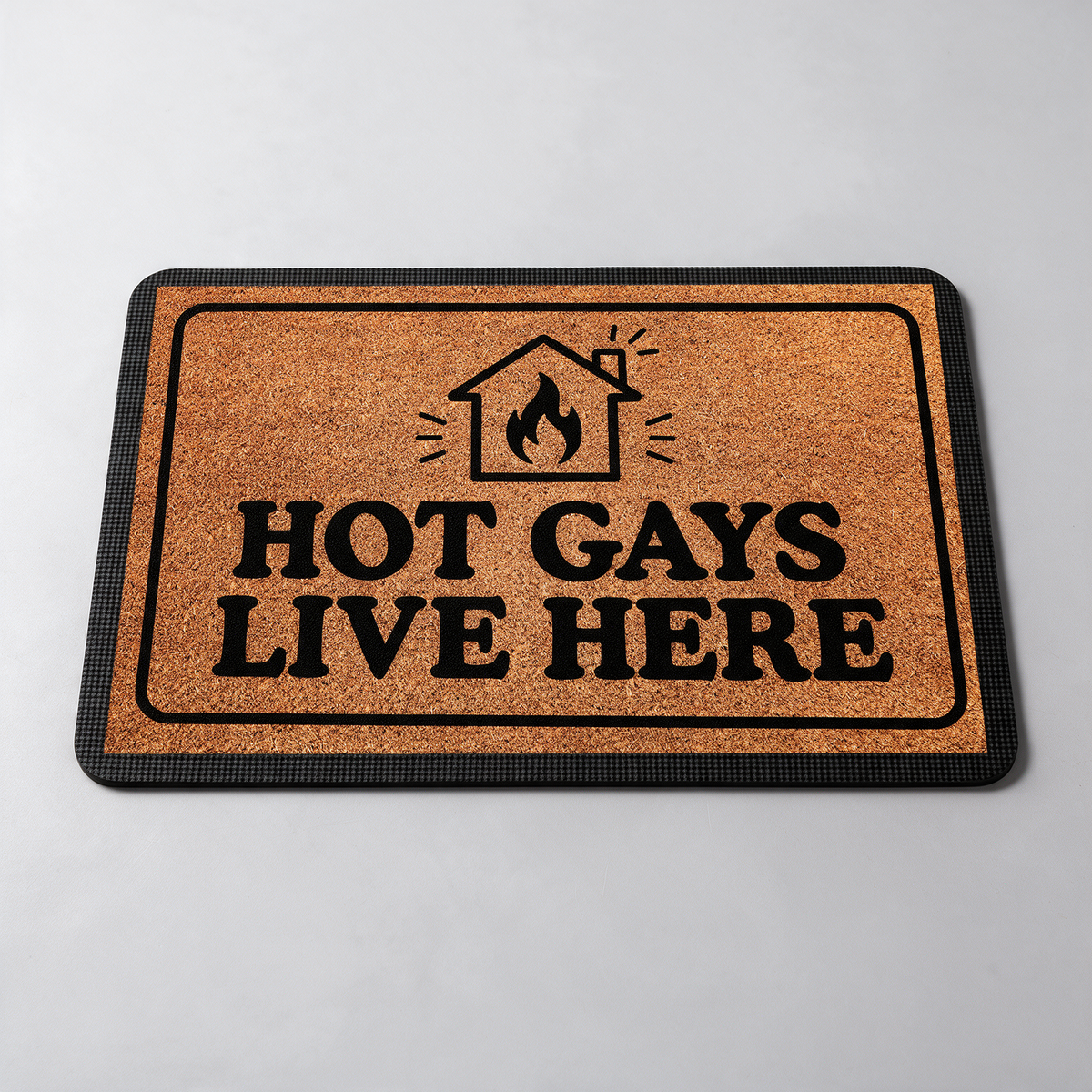 Hot Gays Live Here | Door Mat