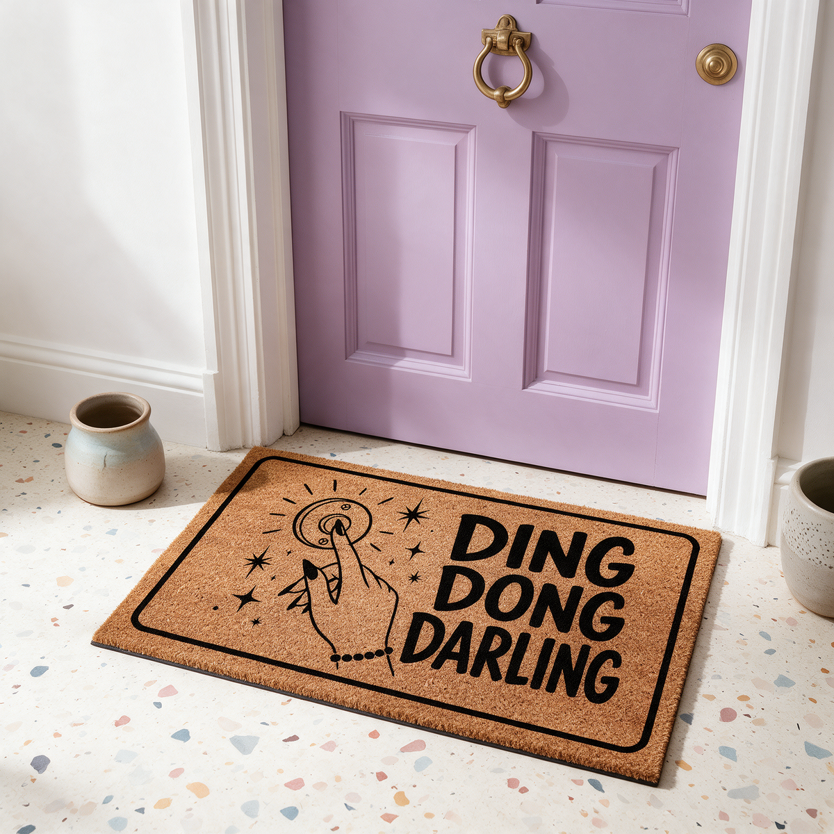 Ding Dong Darling | Door Mat