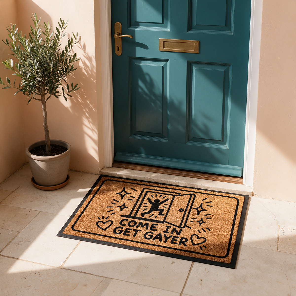 Come In Get Gayer | Door Mat