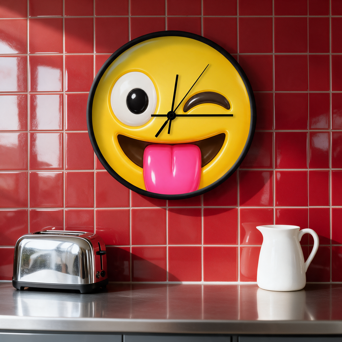 Crazy Tongue | Wall Clock