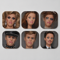 Hot Mess | Coasters. Set of 6