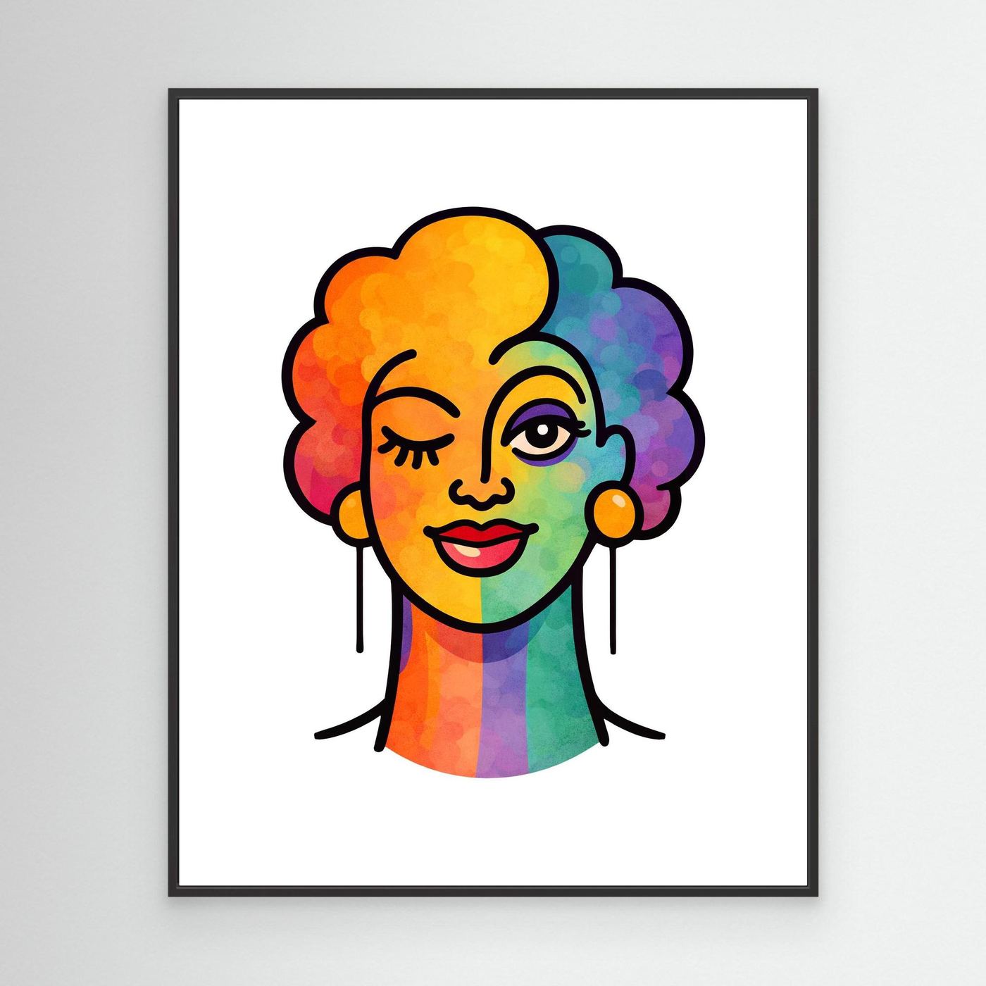 Proud Portraits: Femme Winker | Canvas