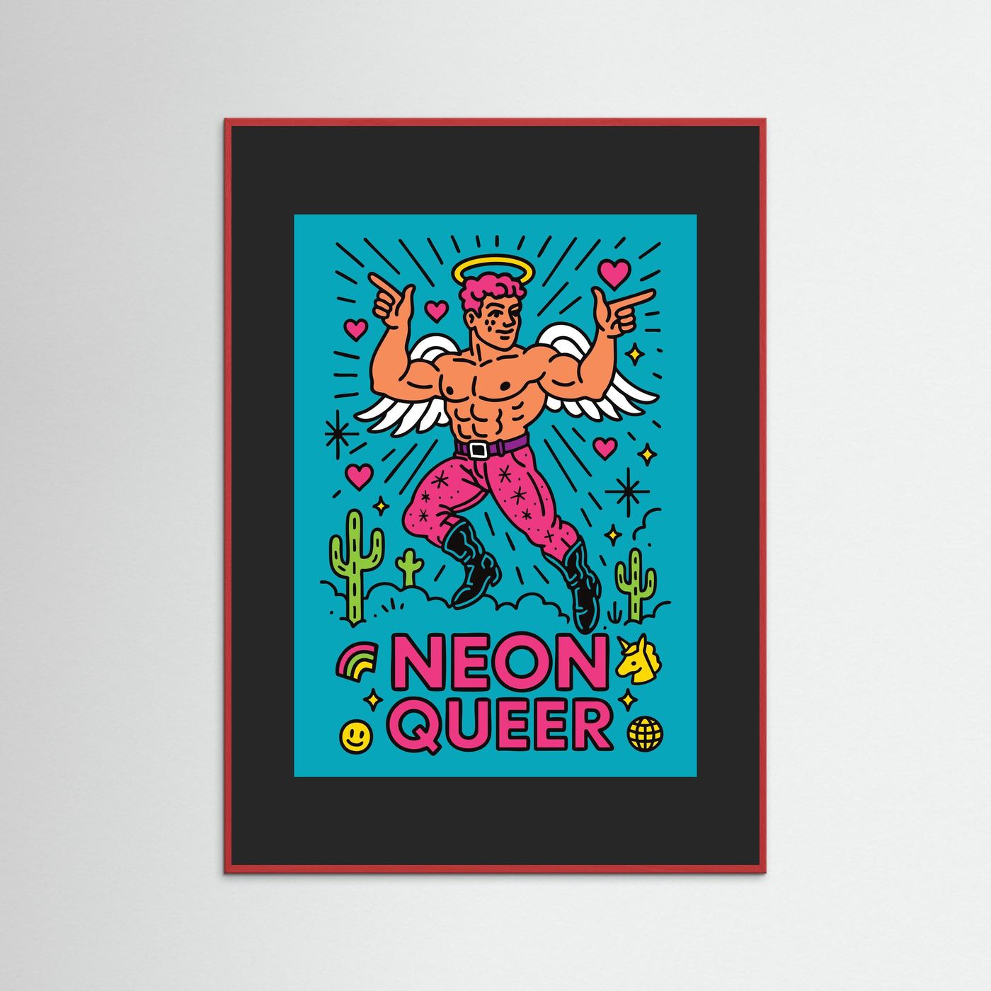 NeonQueer Angel | Fine Art Paper