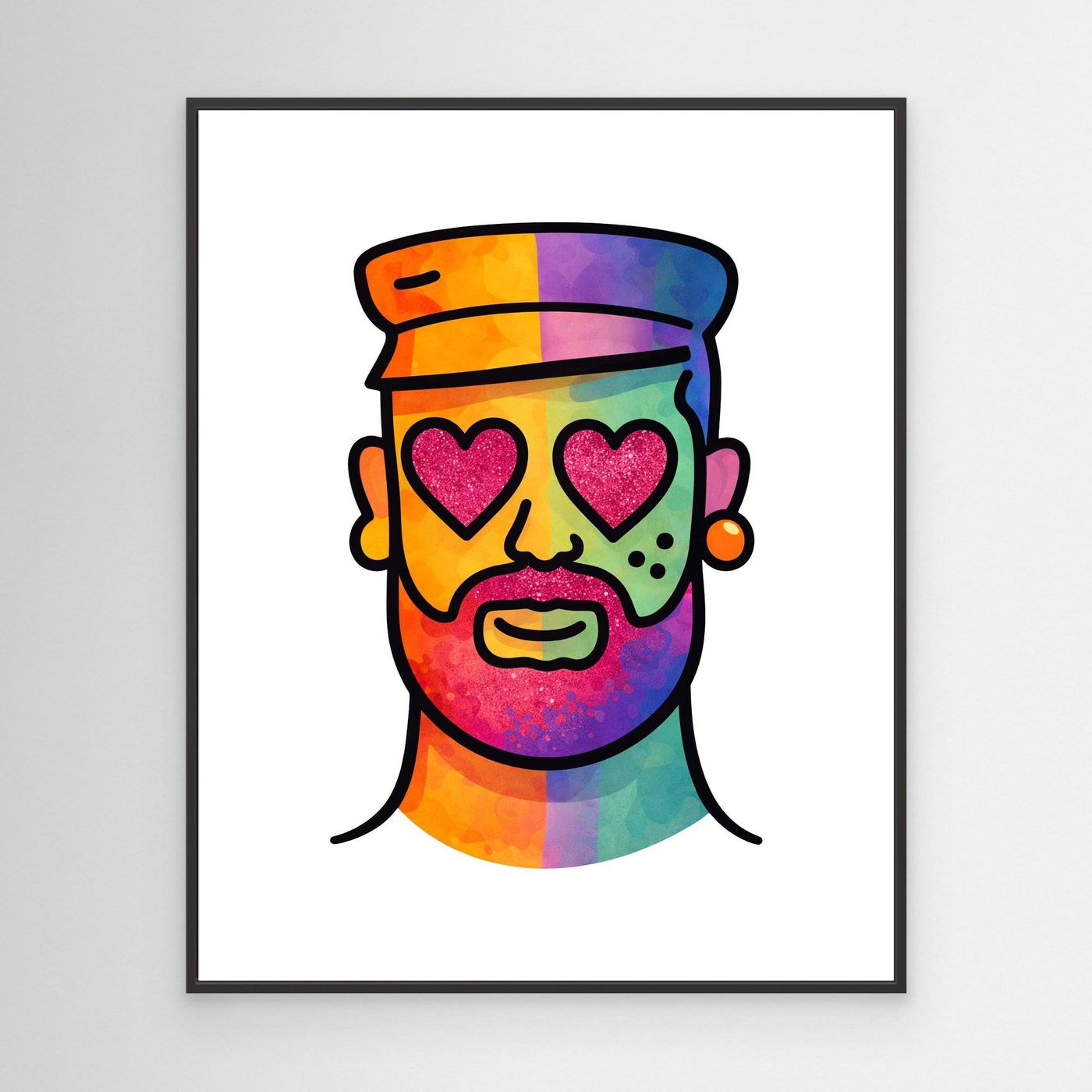 Proud Portraits: Leather Bear | Canvas