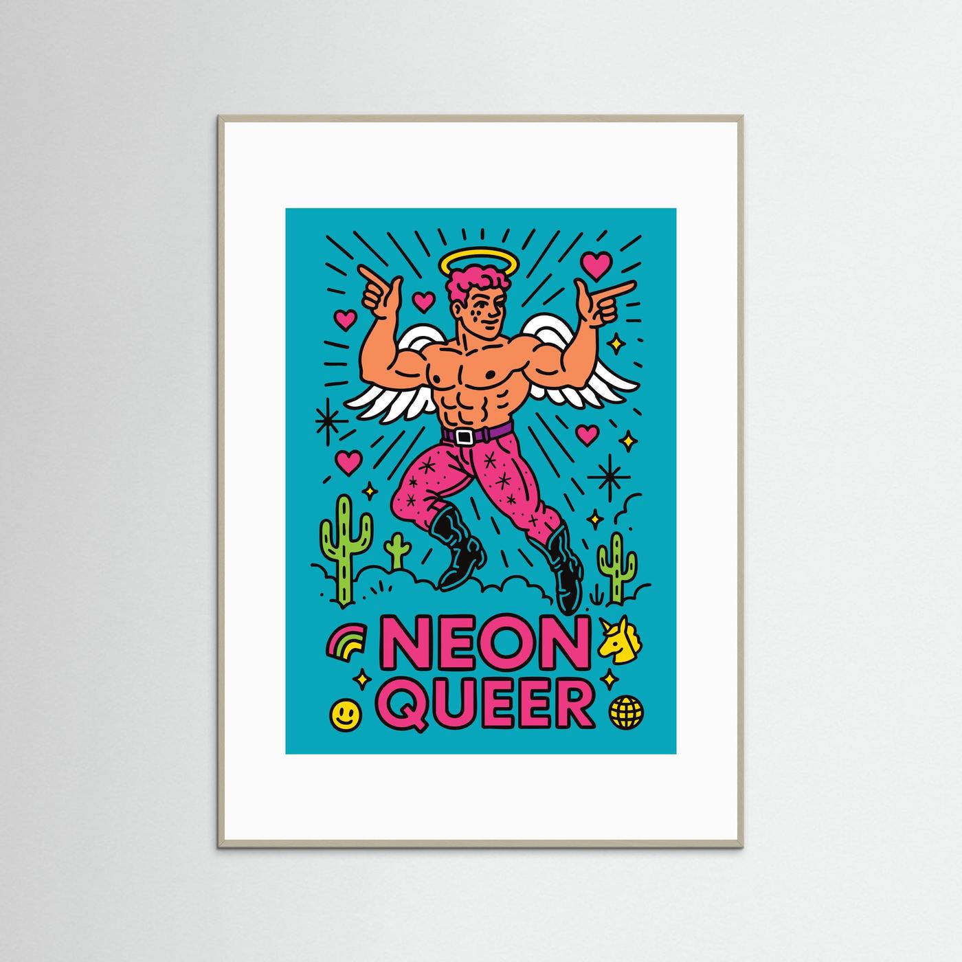 NeonQueer Angel | Fine Art Paper
