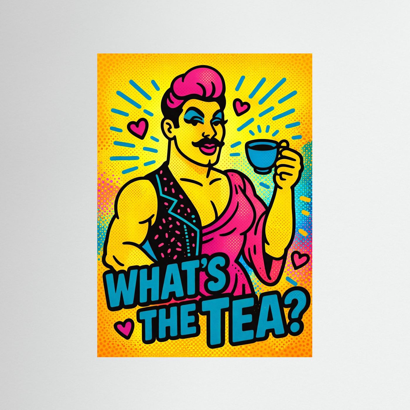 What's The Tea? (Halftone Ver.) | Fine Art Paper