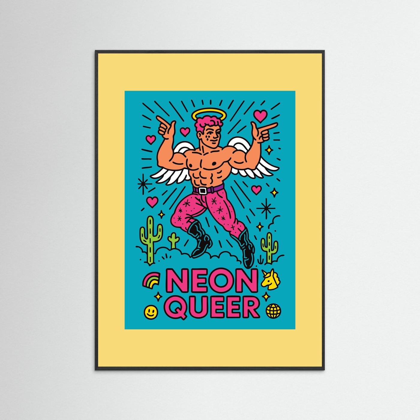 NeonQueer Angel | Fine Art Paper