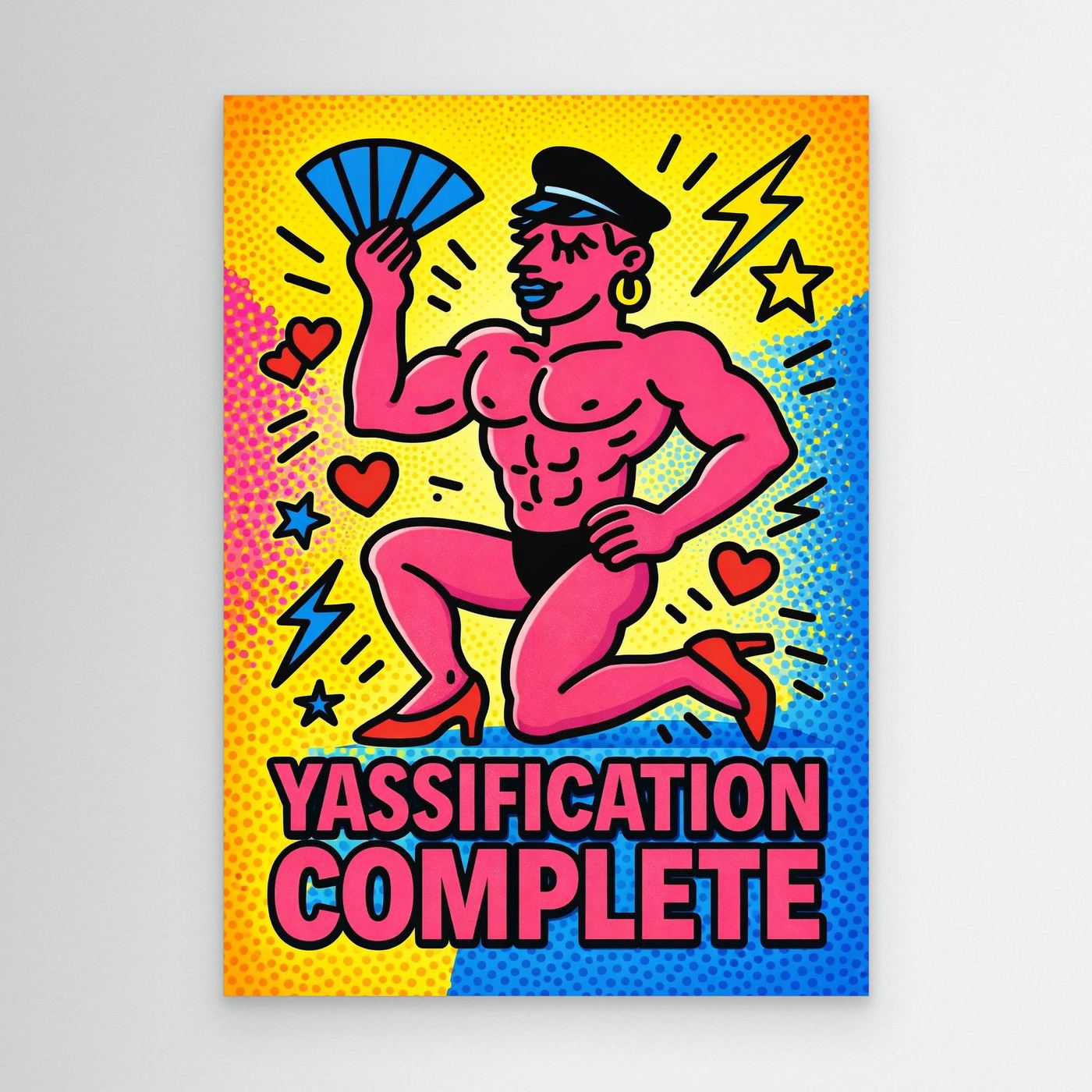 Yassification Complete (Halftone Ver.) | Canvas