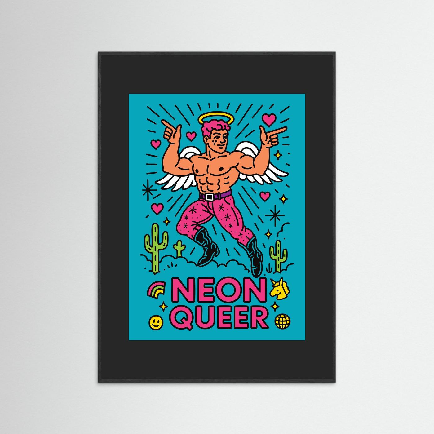 NeonQueer Angel | Fine Art Paper