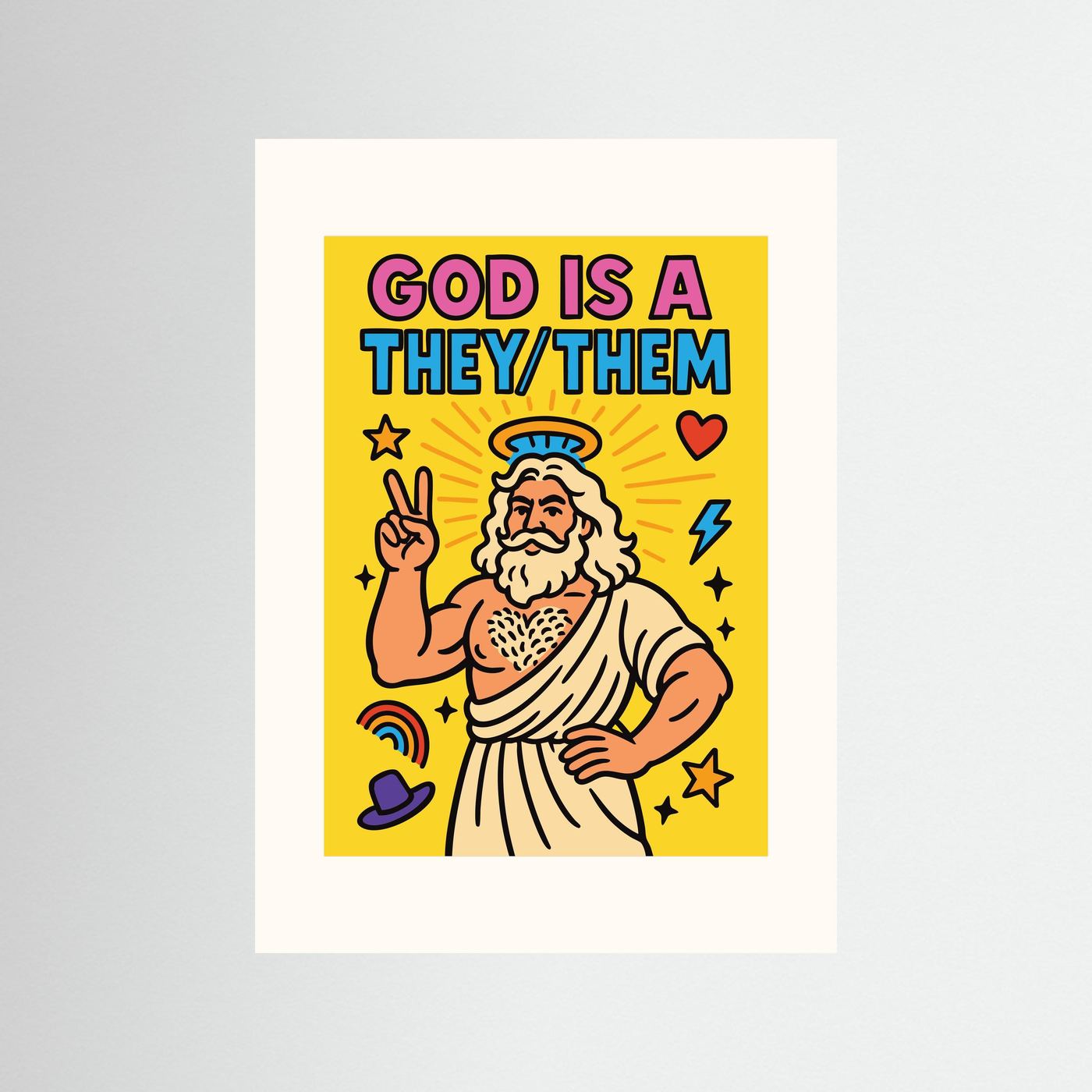 God is a They/Them | Fine Art Paper