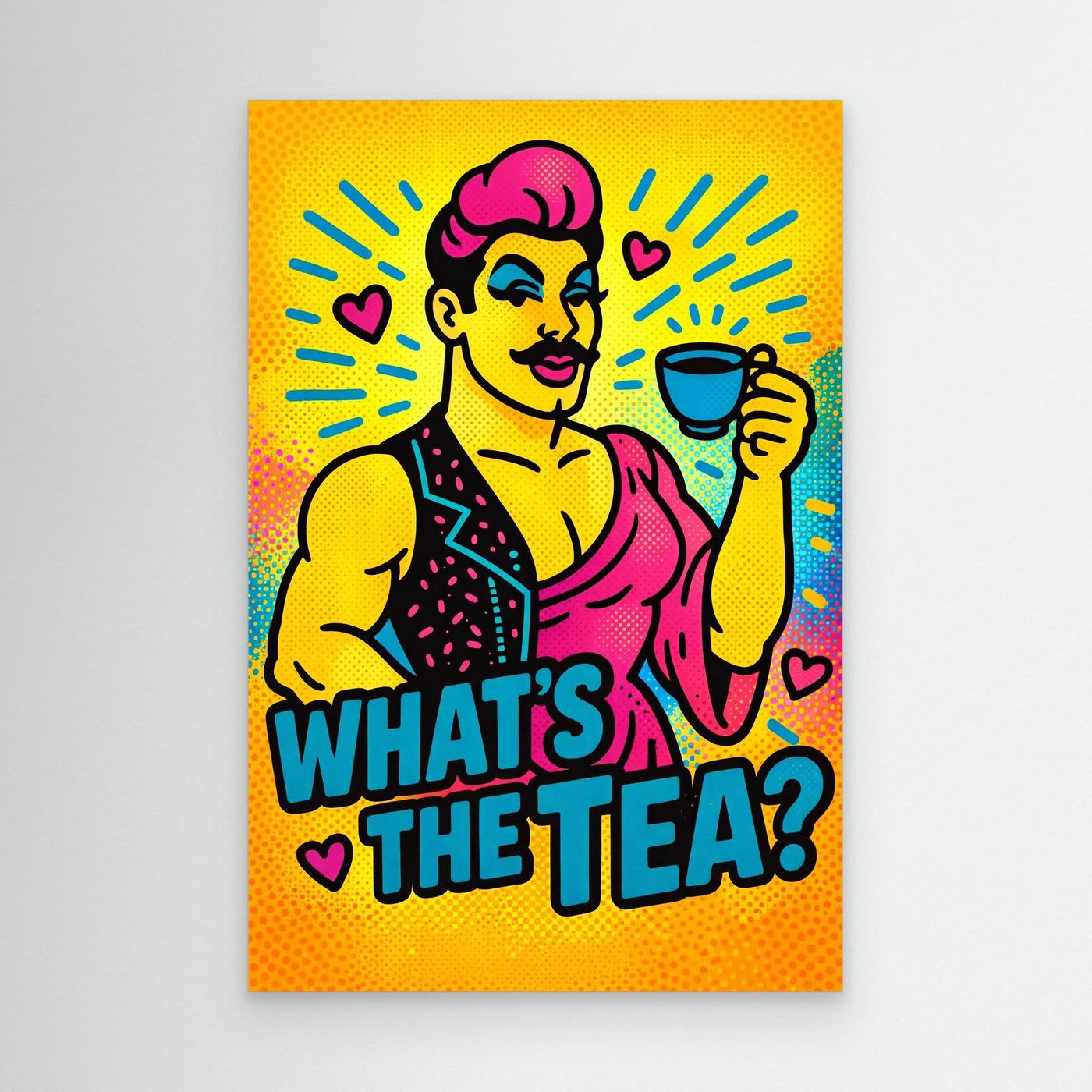 What's The Tea? (Halftone Ver.) | Canvas