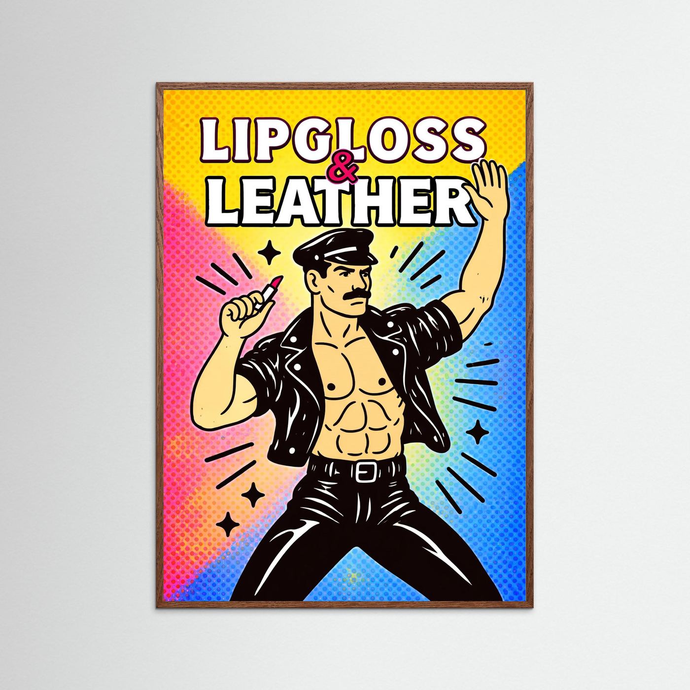 Lipgloss & Leather (Halftone Ver.) | Fine Art Paper