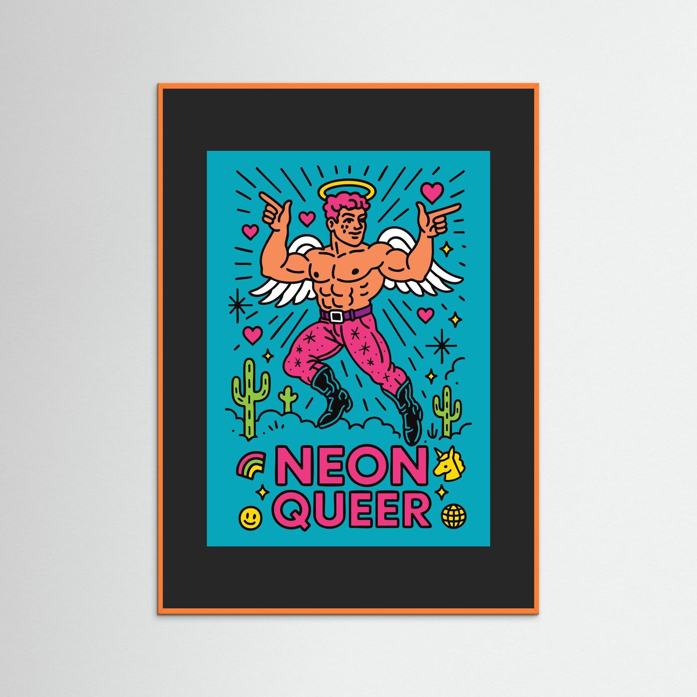 NeonQueer Angel | Fine Art Paper