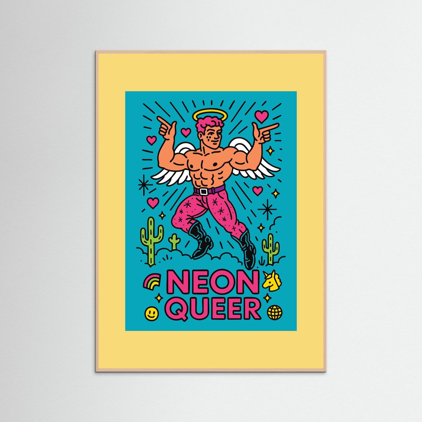 NeonQueer Angel | Fine Art Paper