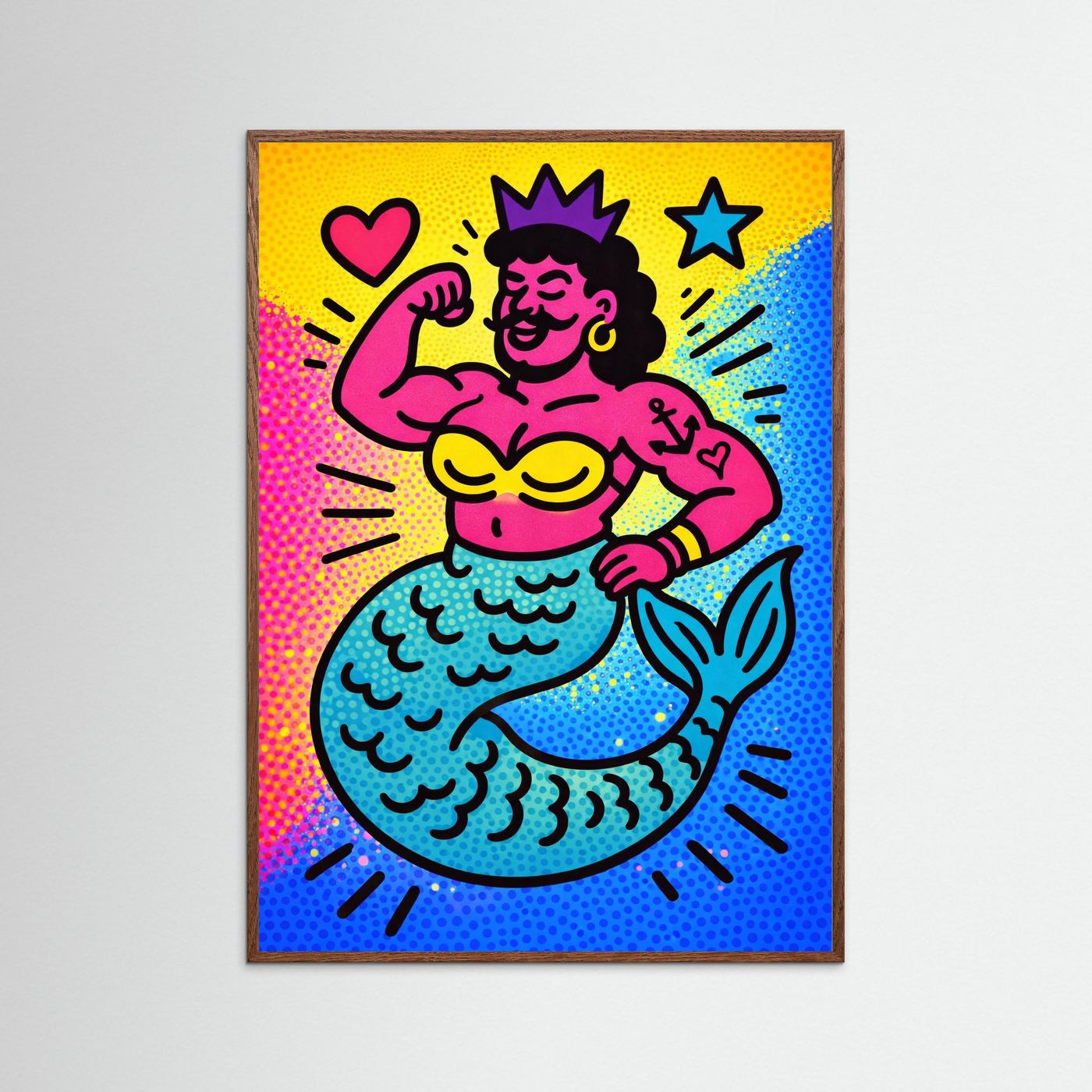 Mer-Masc (Halftone Ver.)| Fine Art Paper