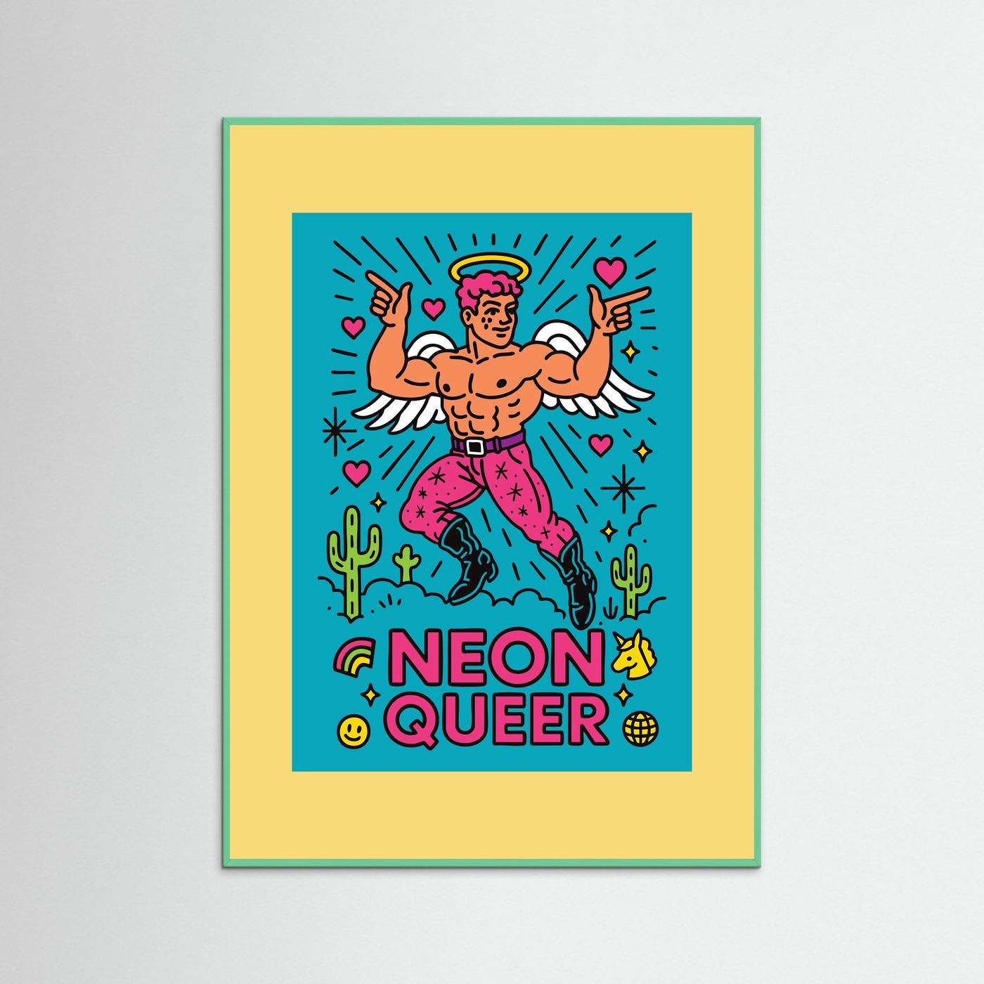 NeonQueer Angel | Fine Art Paper