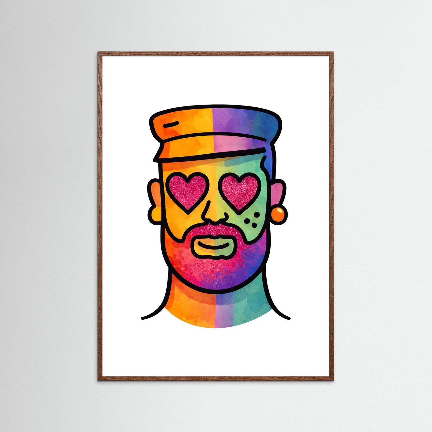 Proud Portraits: Leather Bear | Fine Art Paper