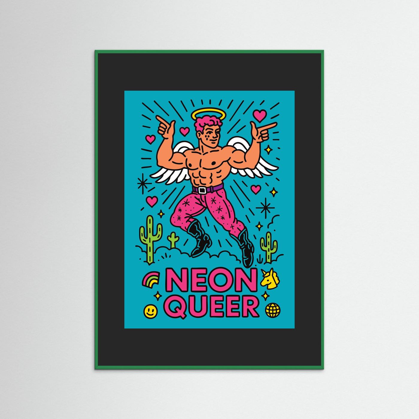 NeonQueer Angel | Fine Art Paper