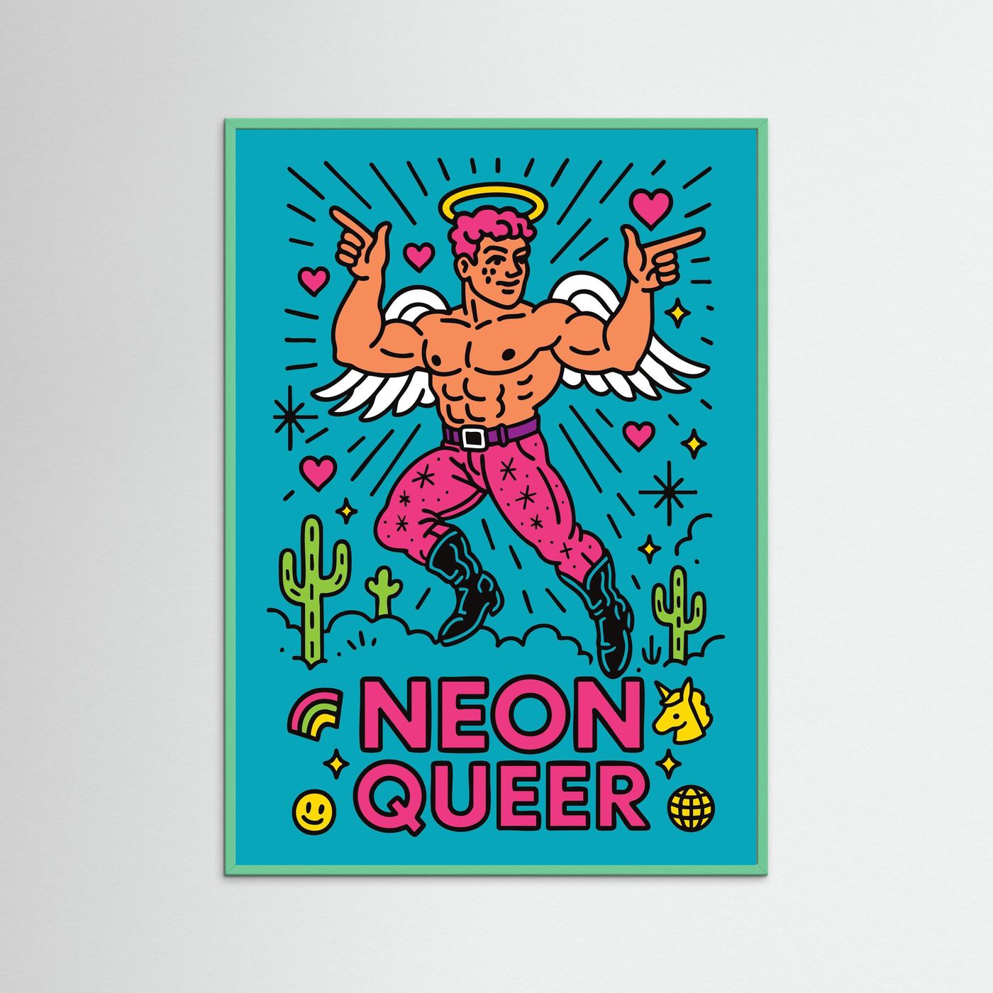 NeonQueer Angel | Fine Art Paper