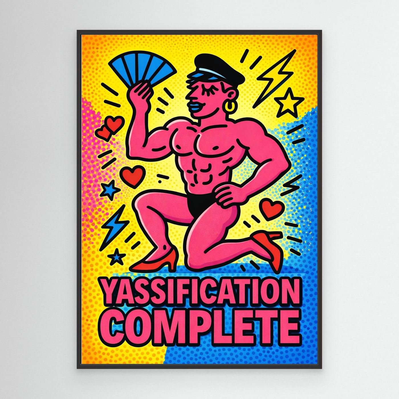 Yassification Complete (Halftone Ver.) | Canvas