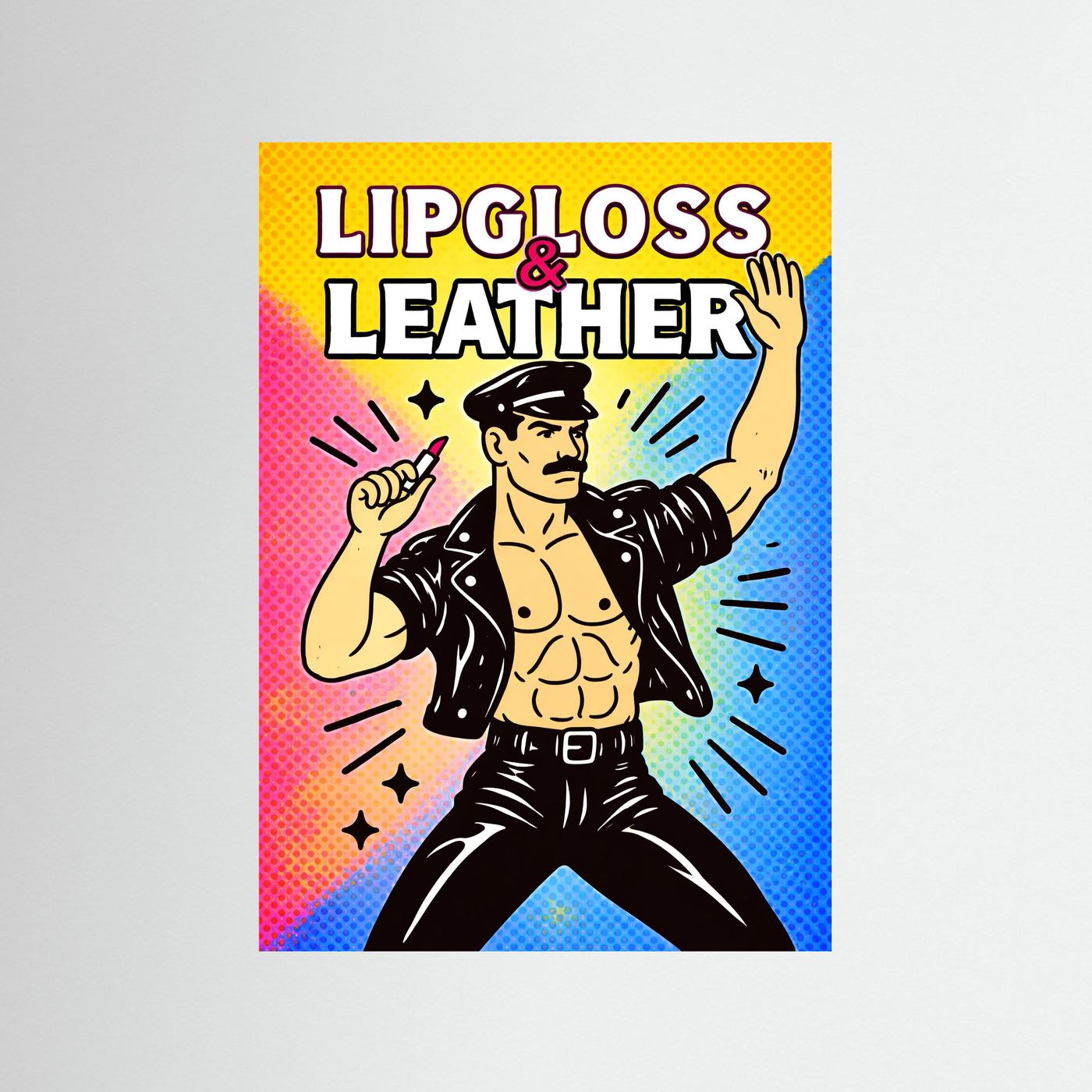 Lipgloss & Leather (Halftone Ver.) | Fine Art Paper