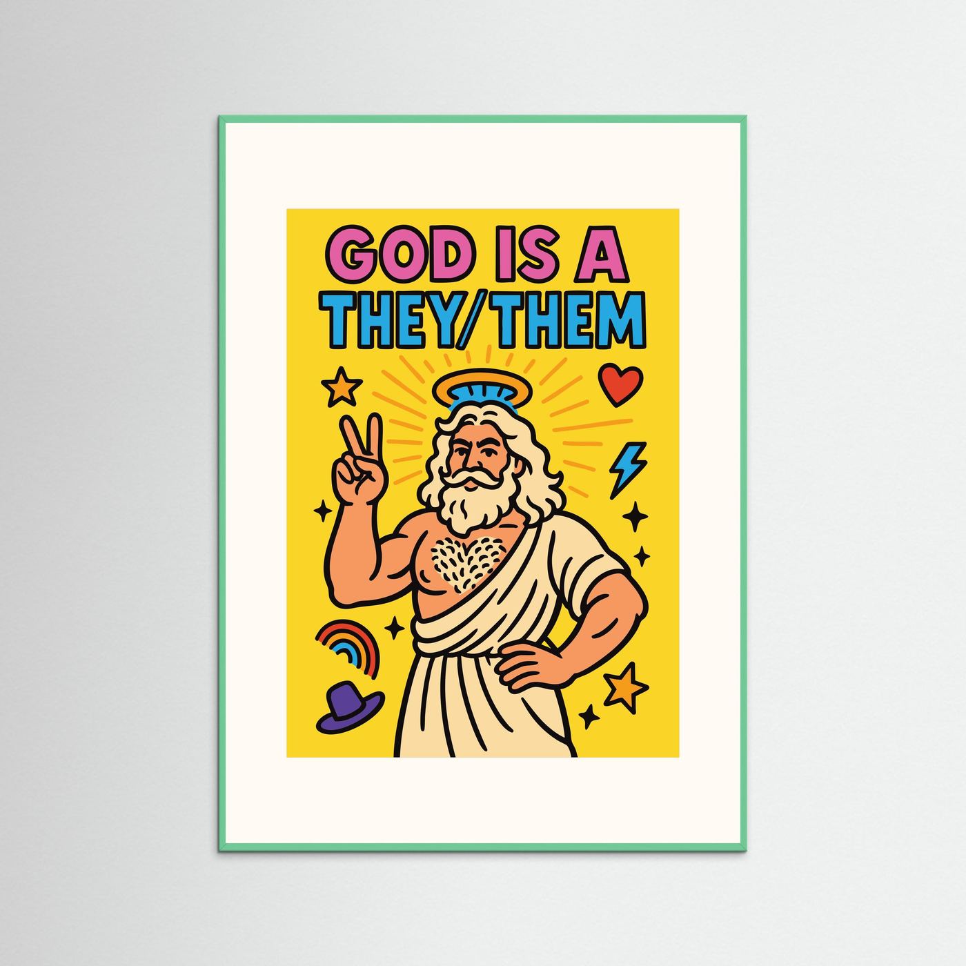 God is a They/Them | Fine Art Paper