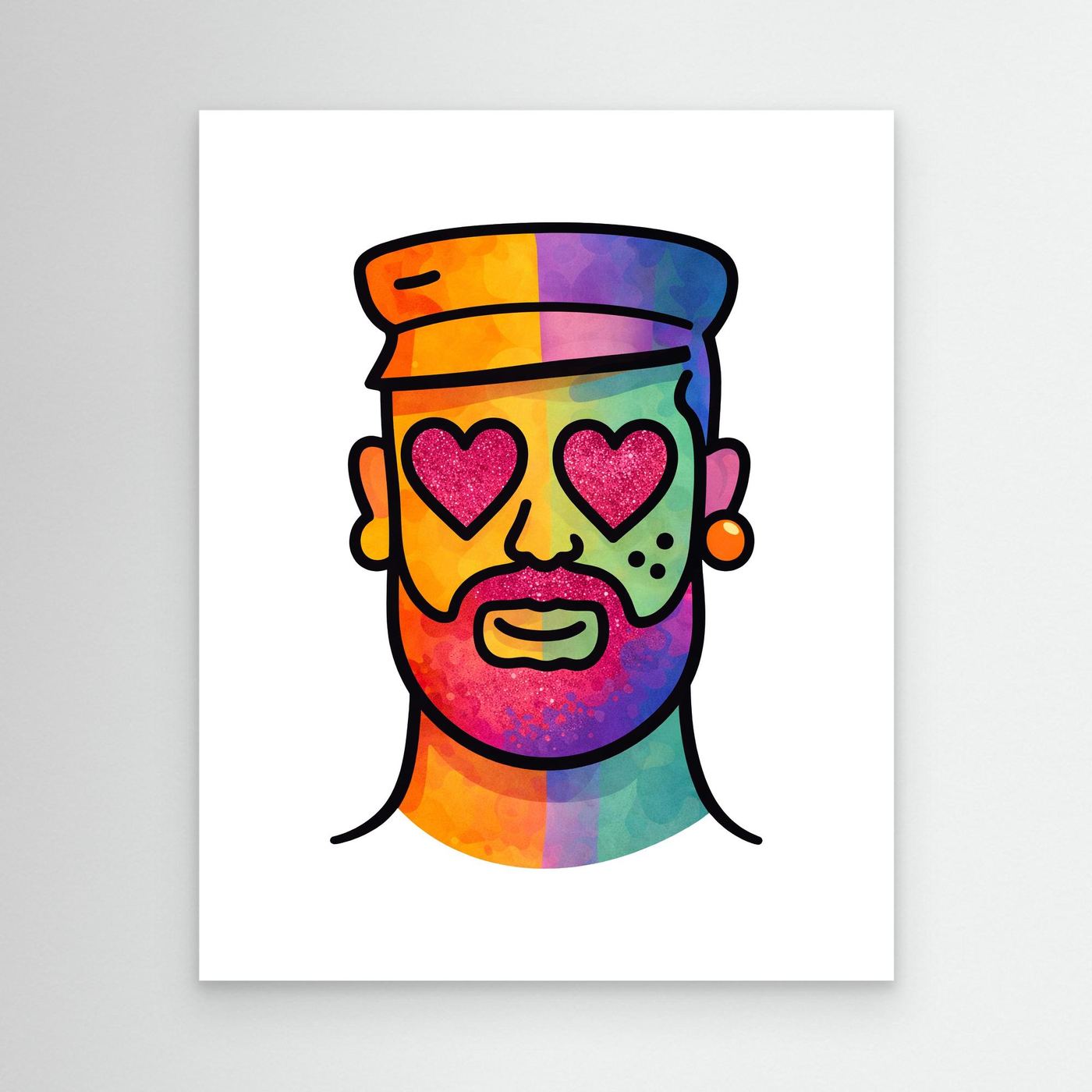 Proud Portraits: Leather Bear | Canvas